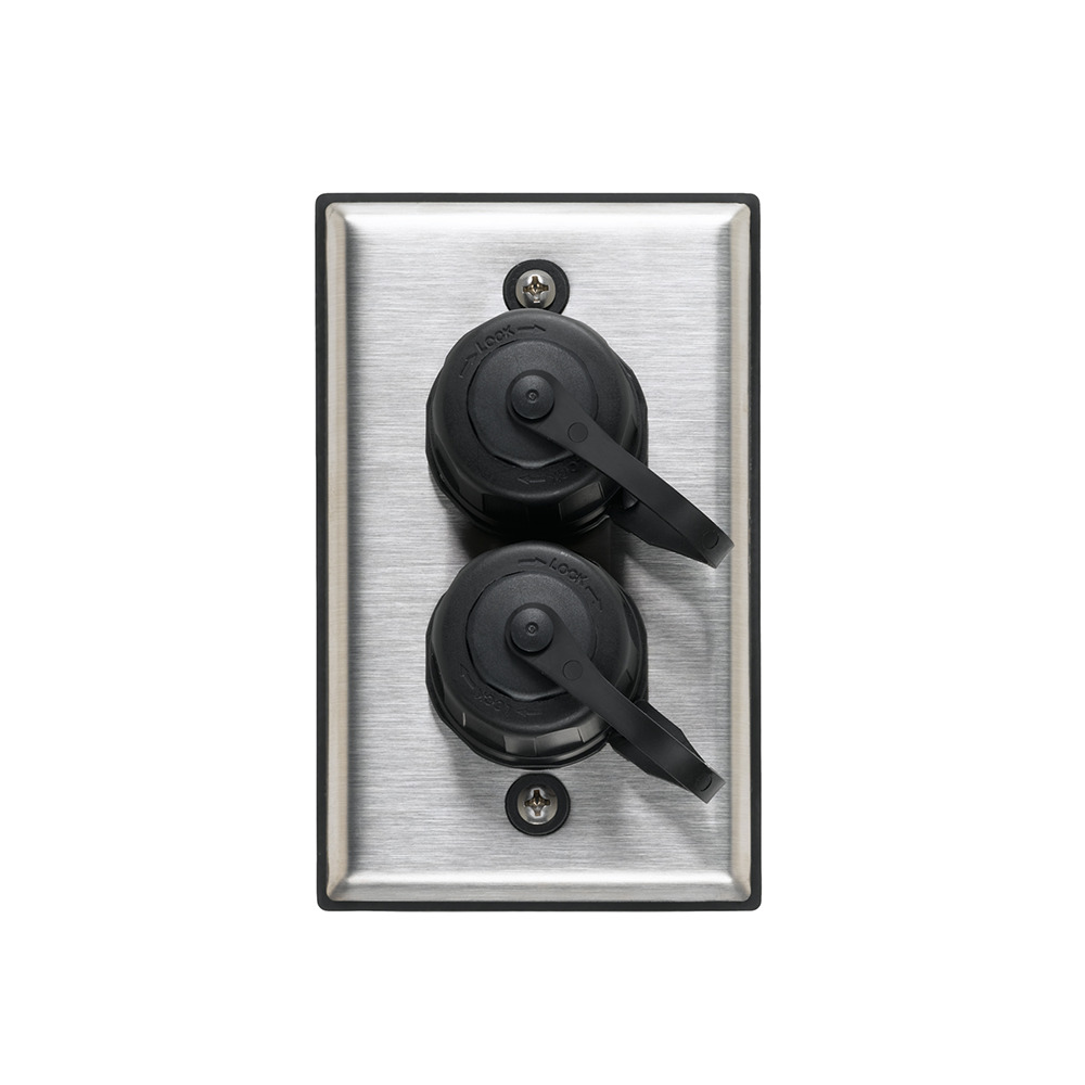 D670K-1S2 DuraPort Industrial Single-Gang Outlet Kit, RJ45 Cable, Surface Mount