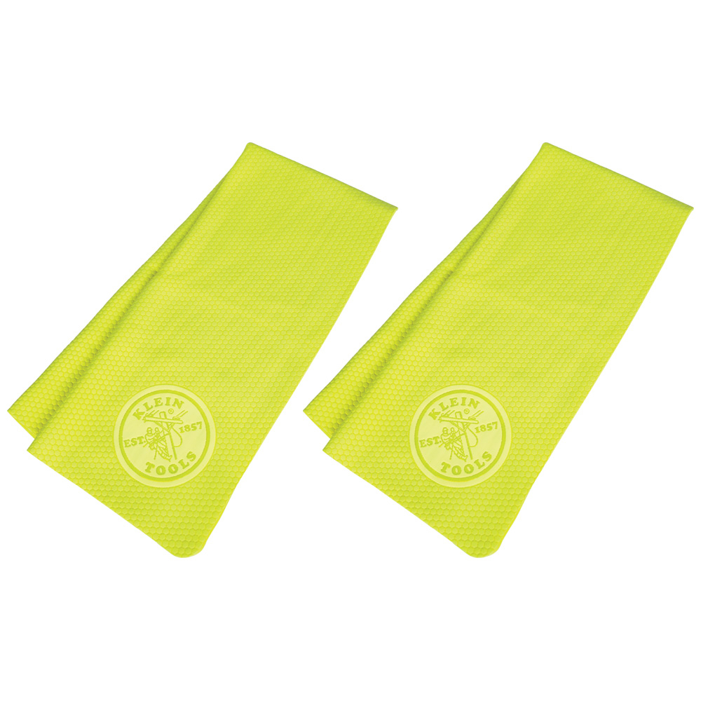 60486 Cooling Towel, 13 x 29-1/2 in, Hi-Viz Yellow, PVA