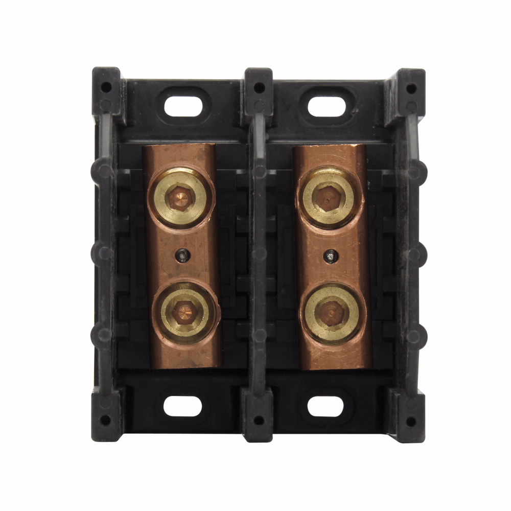 16301-2 Power Splicer Block, 600 V AC/DC, 255 A, 2 Poles, 6 AWG to 250 kcmil Cu Line/Load Wire, Thermoplastic