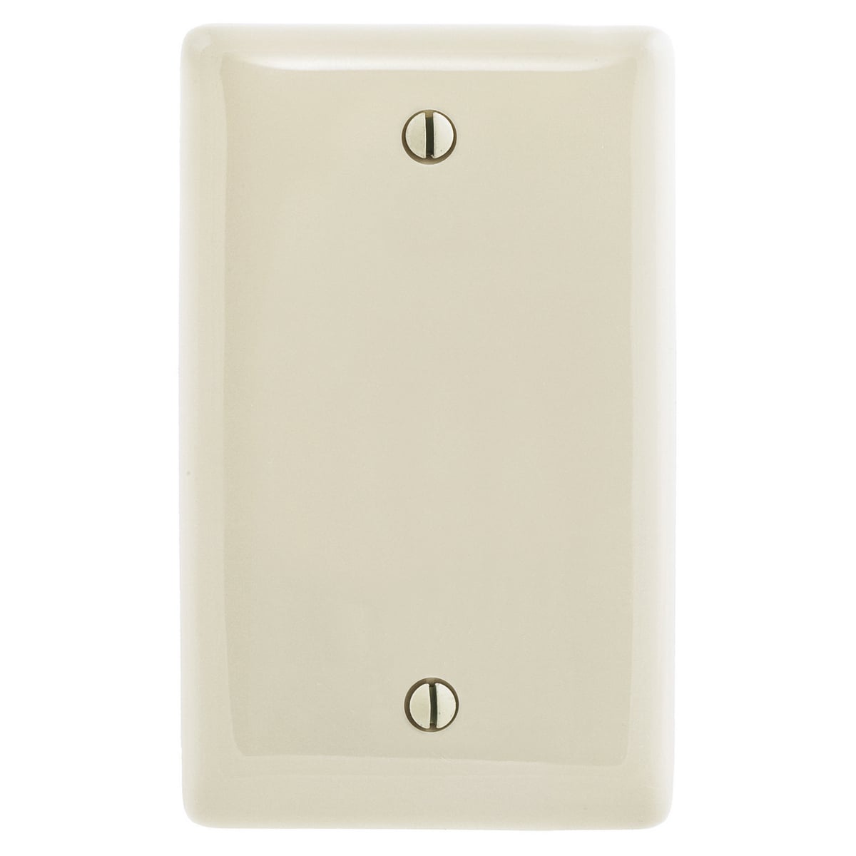 NPJJ13LA Jumbo Unbreakable Blank Wall Plate, 1 Gangs, 3-1/2 in W x 5-1/4 in H, Nylon, Black