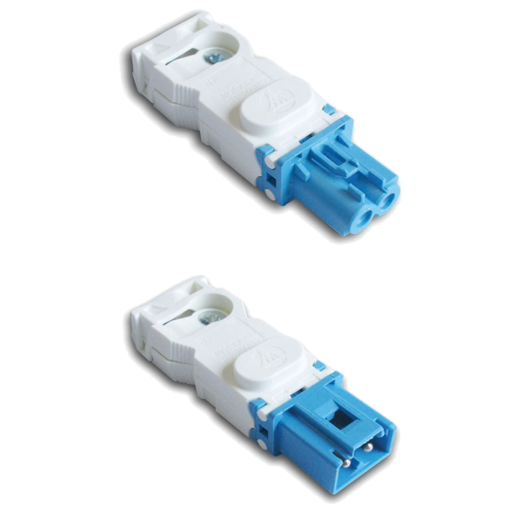 ELCN124V Female Connector, For Use With EL LED Enclosure Light, 50 V AC Rated Voltage, 16 A Rated Current, 24.3 in Dia Cable, Polyamide, Light Blue