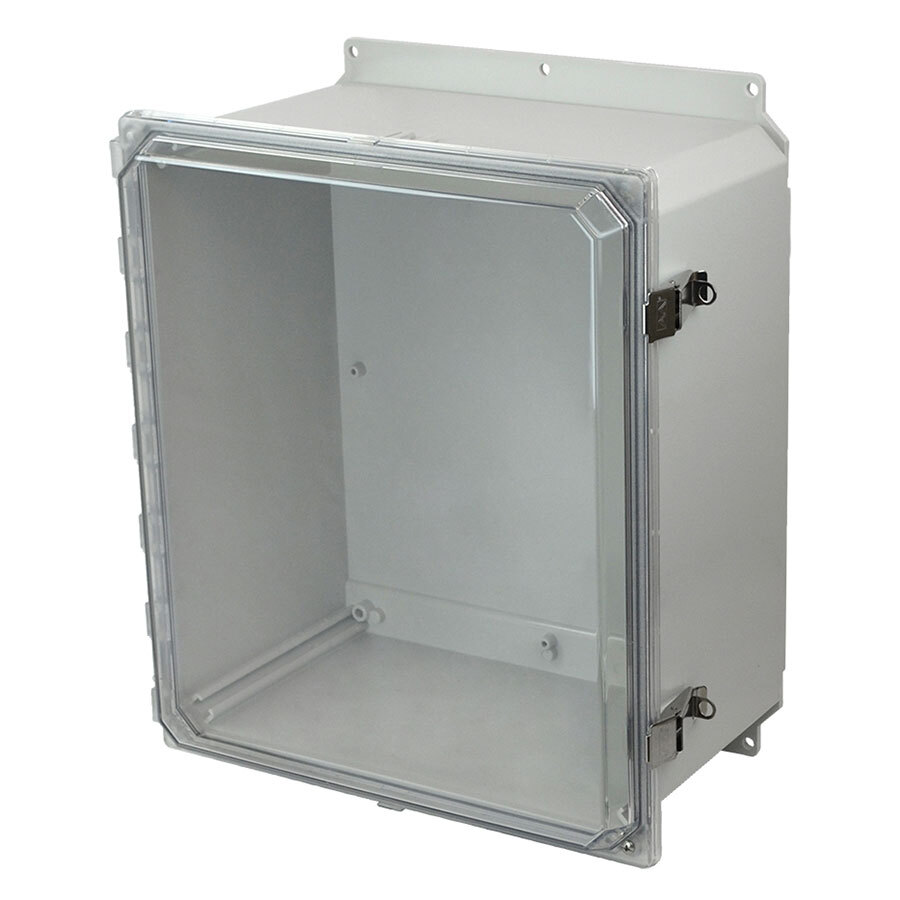 16X14X8 PC ENCL CLR HNG SL CVR FLNG