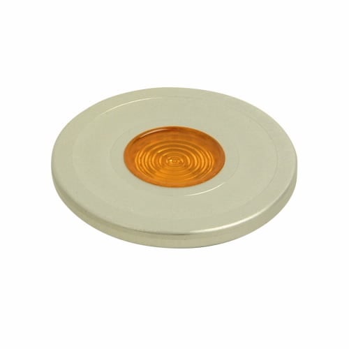 10250TC67 Blank Heavy Duty Oiltight/Watertight Operator Lens, 1.6 in L x 1.6 in W x 0.5 in H, NEMA 1/2/3/3R/4/4X/12/13/IP65, Round, Aluminum
