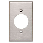 84020-40 Standard Size Traditional Wall Plate, 1 Gangs, 2-3/4 in W x 4-1/2 in H, 302 Stainless Steel