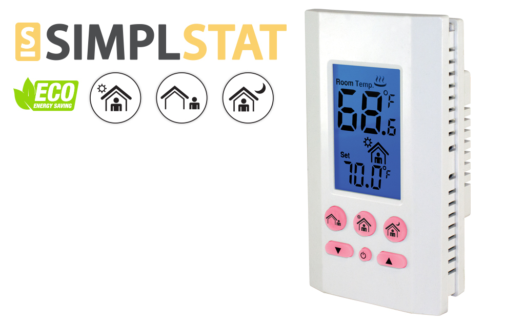 THERMOSTAT SP 120/240V 16A SIMPLSTAT BATTERY POWERED