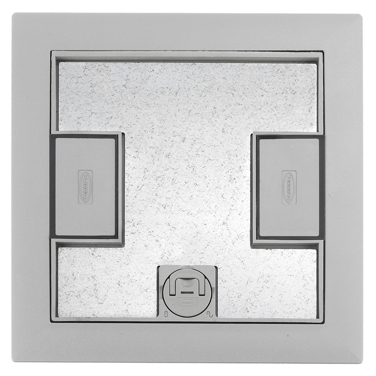 LCFBCGYA Fabricated Flush Style Non-Metallic Recessed Reinforced Floor Box Cover, 10.3 in L x 10.3 in W x 0.98 in D