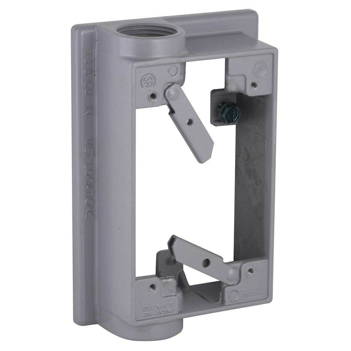 5413-0 Swing Arm Weatherproof Extension Adapter, 1 Gangs, 5-1/4 in L x 3-1/2 in W x 1-1/2 in D, Die Cast Aluminum