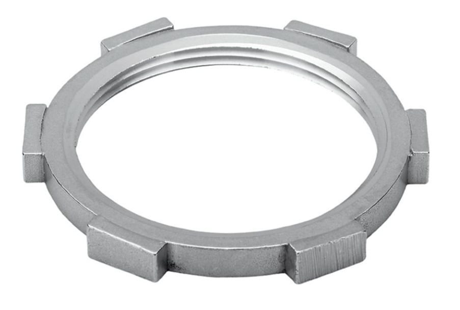 14SS Conduit Locknut, 1-1/4-11-1/2 TPI, For Use With Conduit/NPS Threaded Pipe, 316 Stainless Steel, Natural