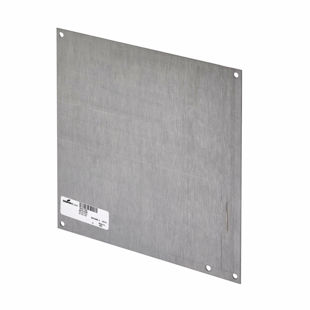 AW1212P Flat Solid Enclosure Panel, 10.87 in W x 10.87 in H, Steel, White