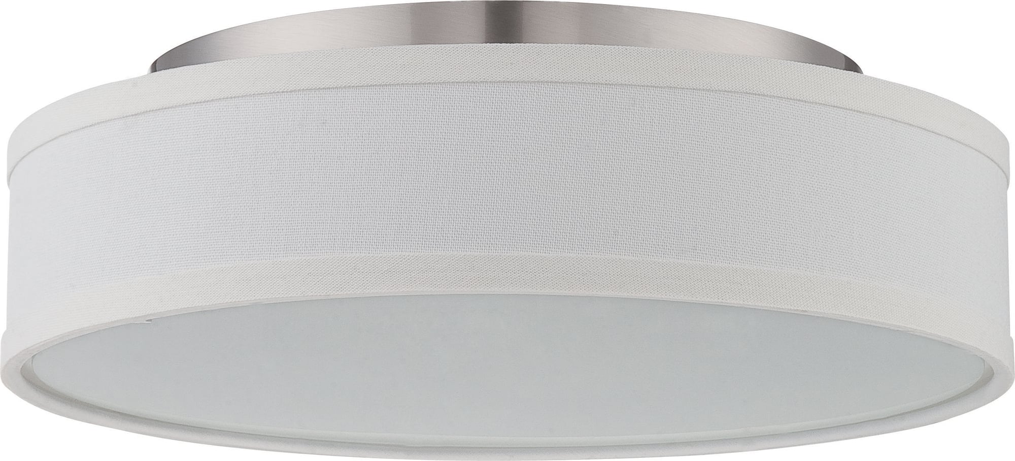 62-524 Heather Dimmable Transitional LED Light Fixture, (1) Lamp, 120 V AC, Brushed Nickel Housing