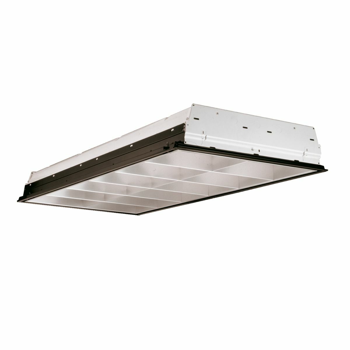 2EP3GX-232S26I-UNV-EB81-U Metalux 2EP3GAX/Paralux III High Performance Standard Commercial Indoor Troffer, (2) T8 Lamp, 64 W Fixture, 120 to 277 V AC, Steel Housing