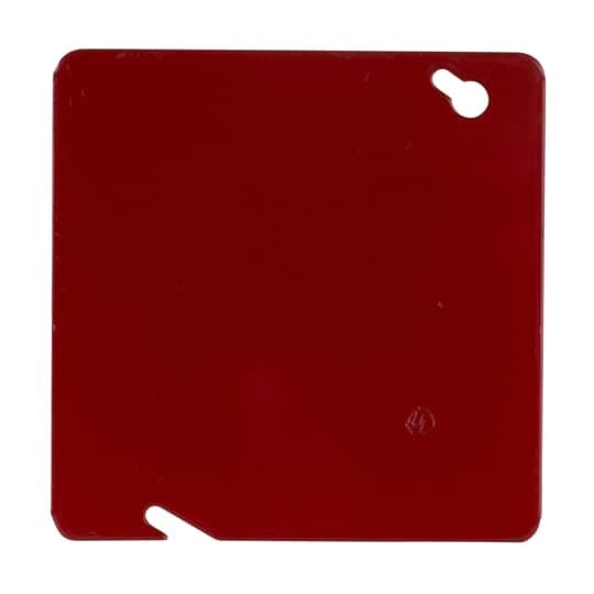 72-C-1RD Steel City Outlet Box Cover, 4-11/16 in L x 4-11/16 in W, Blank/Flat Cover, Steel