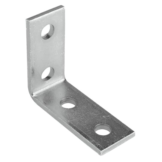 AB205SS6C Superstrut 200 90 deg Angle Fitting, 3-1/2 in L x 1-5/8 in W x 1/4 in THK, 316 Stainless Steel