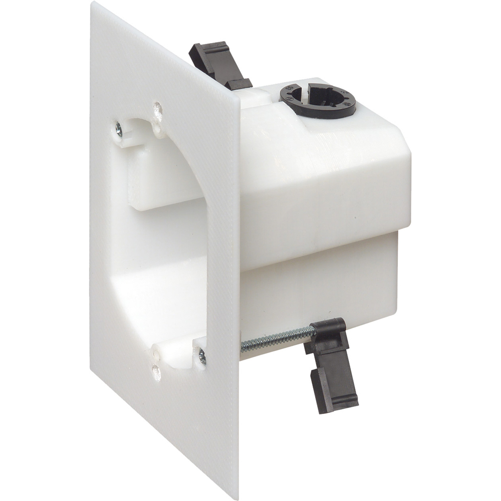FD1RP 1-Piece Non-Metallic Retrofit Power Box, Plastic, 18 cu-in Capacity, 1 Gang