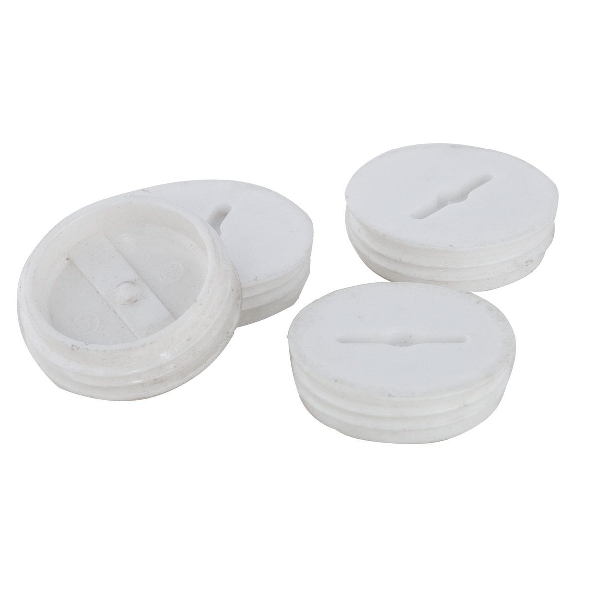 5270-1 Closure Plug, 3/4 in NPT Thread, Lexan Polycarbonate, White