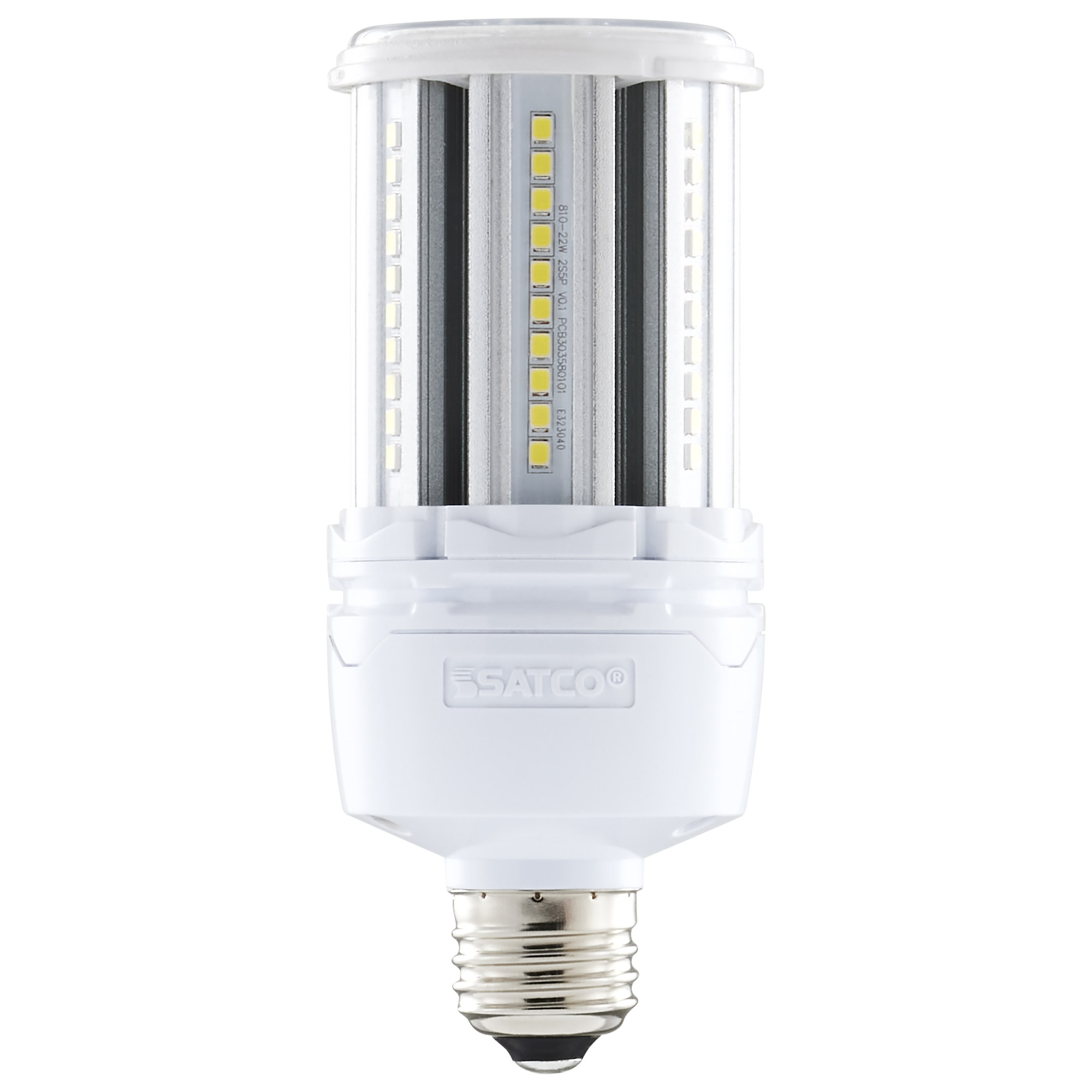 S49391 Replacement HID, 22 W, E26 Lamp Base, Corncob Shape, 3036 Lumens