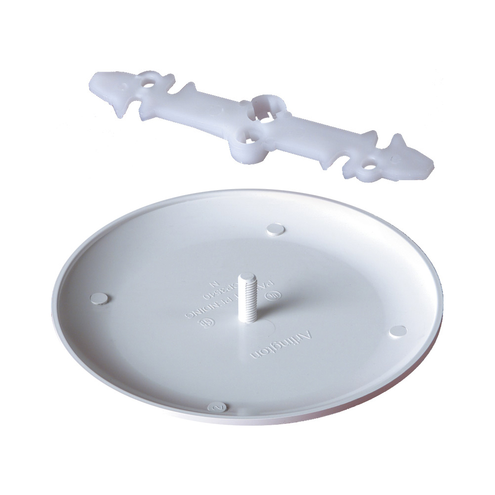 CP3540 Box Cover, 5.39 in Dia, 5.39 in L x 5.39 in W x 0.812 in D, Plastic