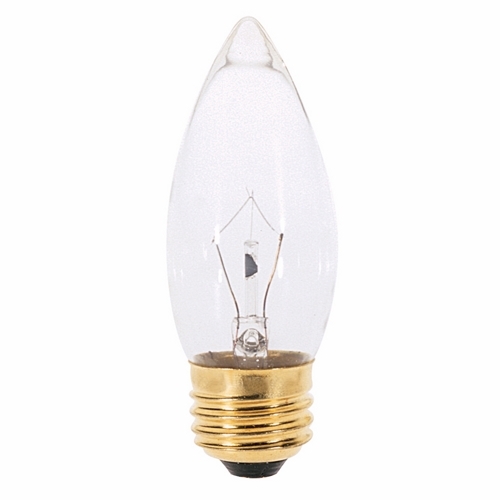 S3231 Decorative Dimmable Incandescent Lamp, 25 W, E26 Incandescent Lamp, B11 Shape, 210 Lumens Initial