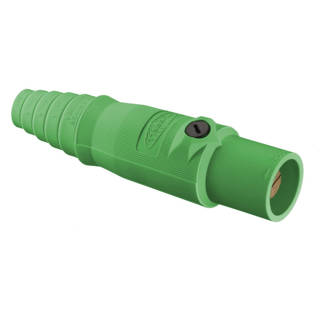HBL300MGN 16 Series 1-Pole Heavy Duty Industrial Grade Male Standard Single Pole Plug, 600 V AC/250 V DC, 300 A, 4 to 2/0 AWG Wire, Pressure Screw Terminal Connection, 3R/4X/12 NEMA Rating