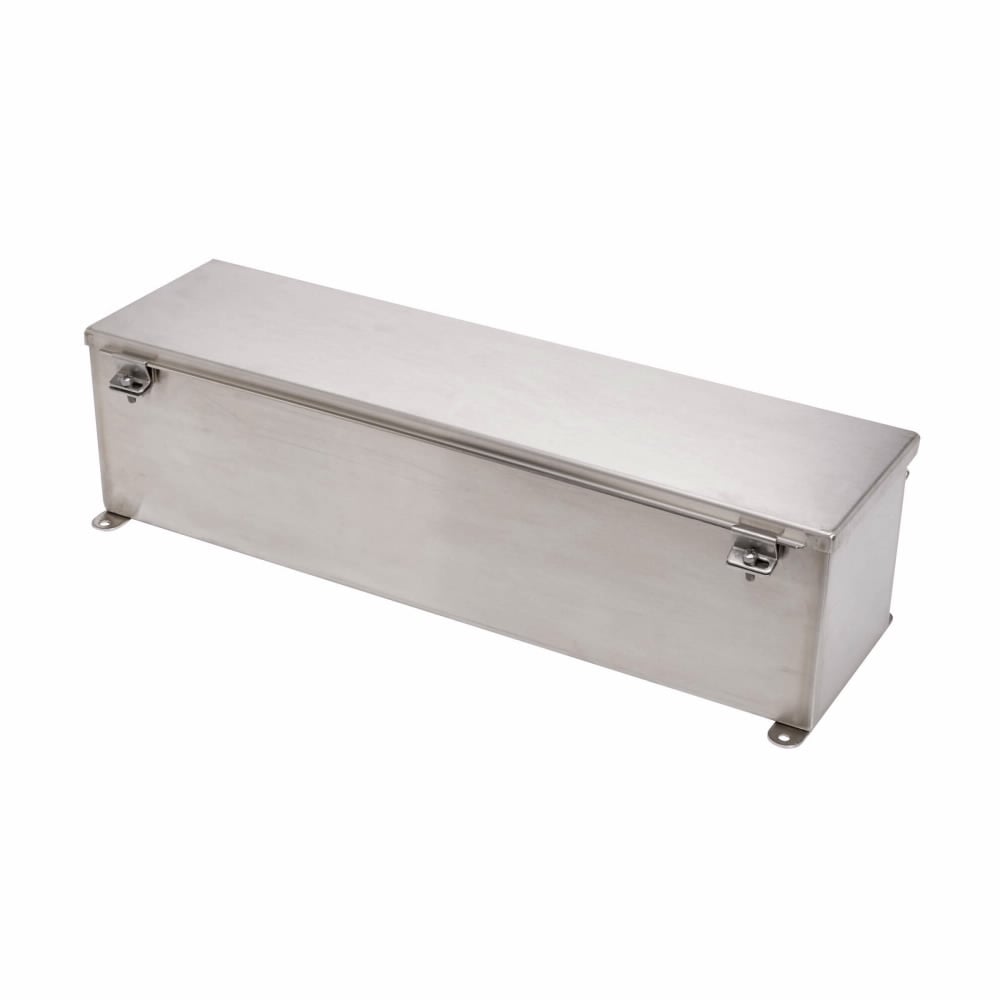 6660-4XSWT Wiring Trough, 60 in L x 6 in W x 6 in H, Lift-Off Cover, 304 Stainless Steel