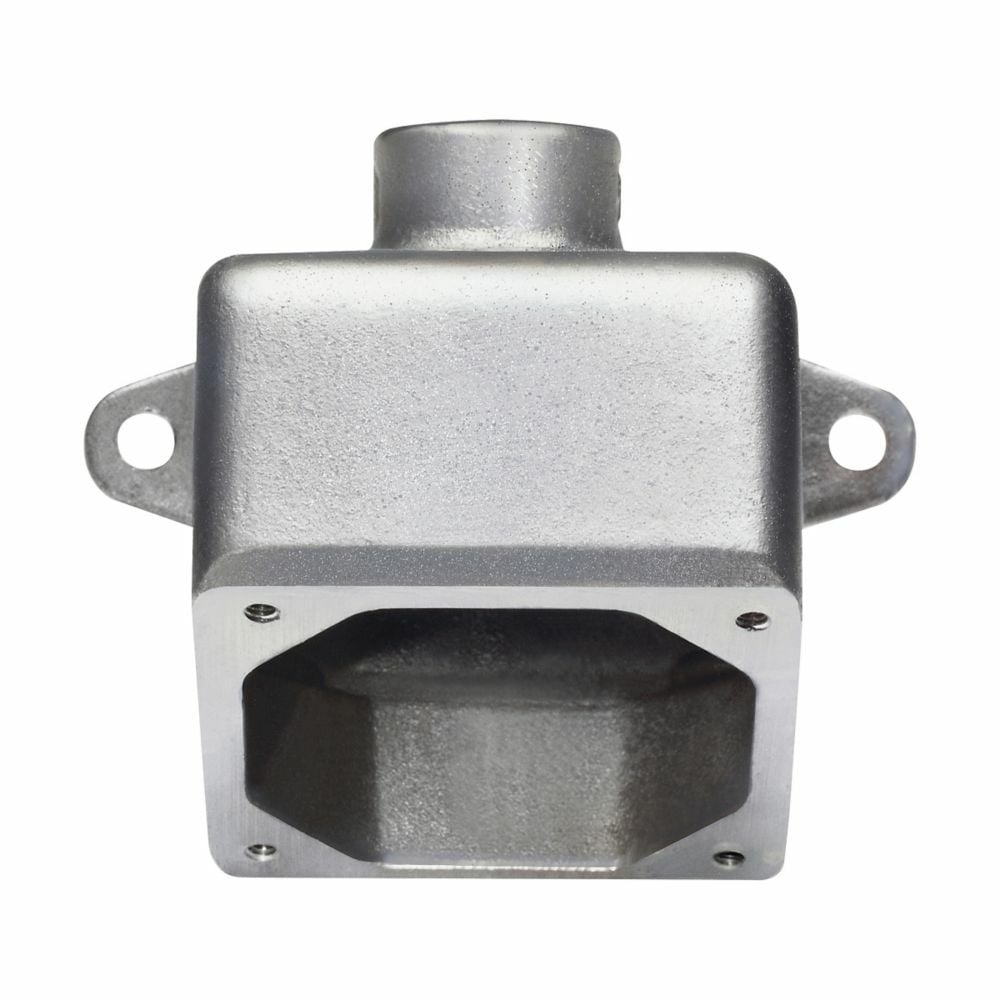 ARE33 Arktite 30 deg Dead End Back Box, 4-1/2 in H x 4-1/4 in W x 3-5/8 in D, For Use With 20/30 A Receptacles and Motor Plugs, Cast Aluminum