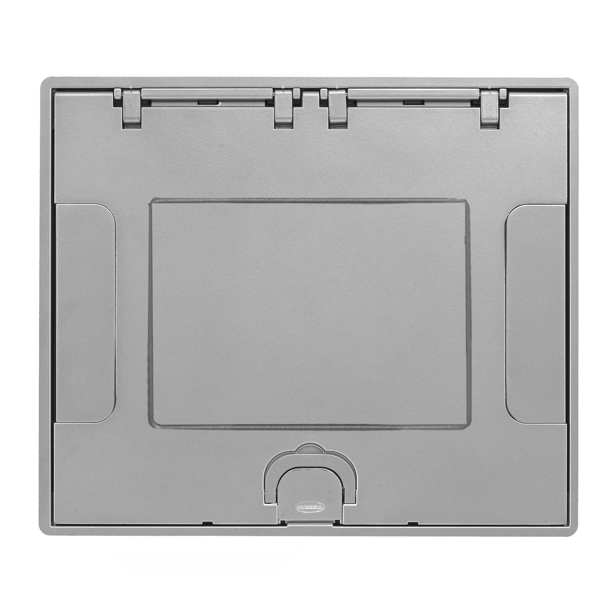 610GTCVRALUC Flush Style Recessed Standard Floor Box Cover With Insert, 10-1/2 in L x 9 in W, Cast Aluminum