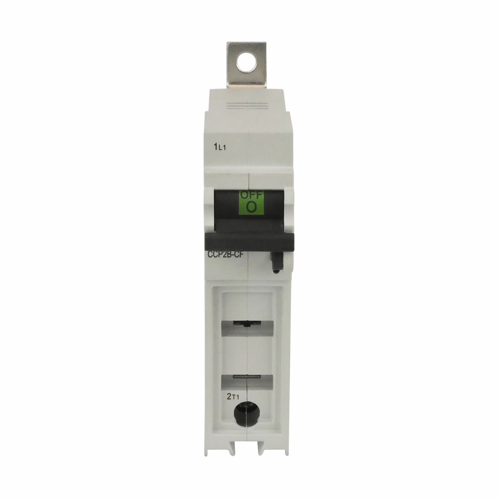 CCP2B-2-40CF Compact Fused Finger Safe Lock-On Provision Circuit Protector Base, 600 V AC/125 V DC, 225 A, 2 Poles