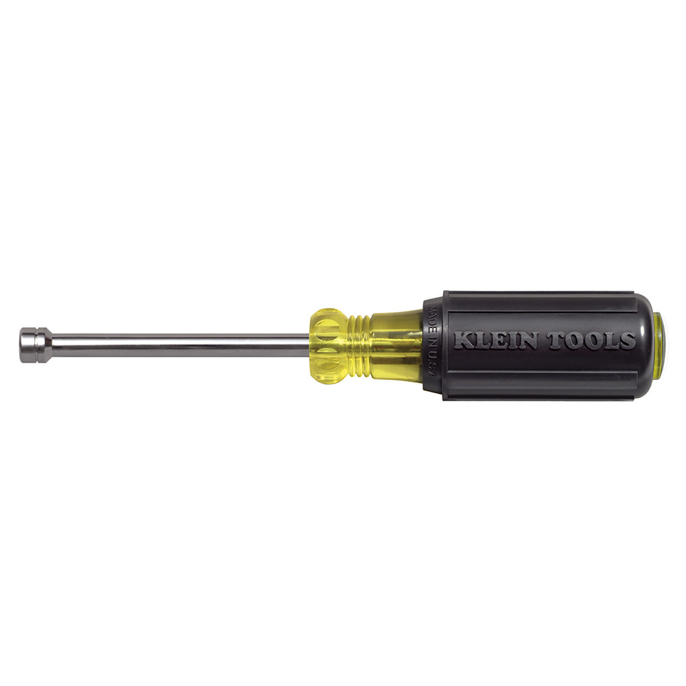 630-5MM Cushion-Grip Nutdriver, 5 mm, Hollow Shank, Cushion Grip Handle, ANSI/ASME Specified, Polished Chrome