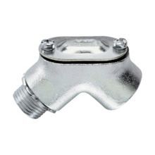 813 Pull Elbow, 1-1/4 in Trade, 90 deg, Malleable Iron, Zinc Plated