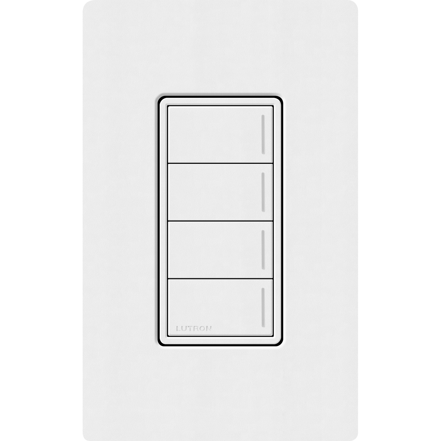 RRST-W4B-SW Sunnata RF 4-Button Wall Keypad for RA3 Systems, Neutral Required, 120-277V, Snow
