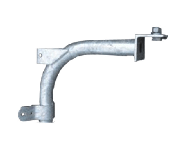 BWC18 Curved Pole Bracket, For Use With Floodlight Fixture, 5 EPA Max Capacity, Steel
