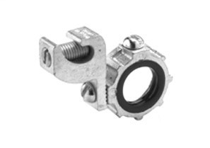 390-40 Bridgeport Grounding Bushing, 6 AWG to 250 kcmil AC Cable, 4 in Trade, Malleable Iron, Electro-Plated Zinc/Electro-Plated Tin