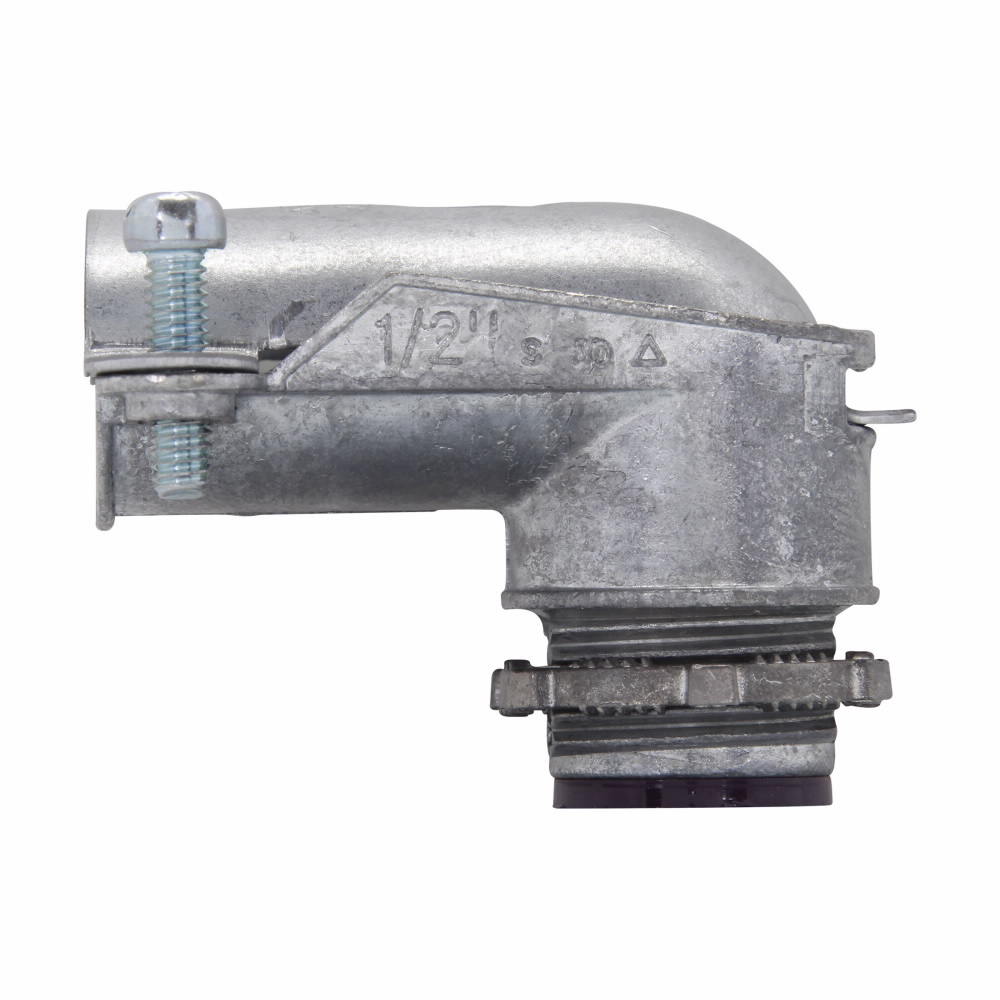 1747DC Insulated Squeeze Conduit Connector, 4 in Trade, For Use With Flexible Metal Conduit, Die Cast Zinc, Natural