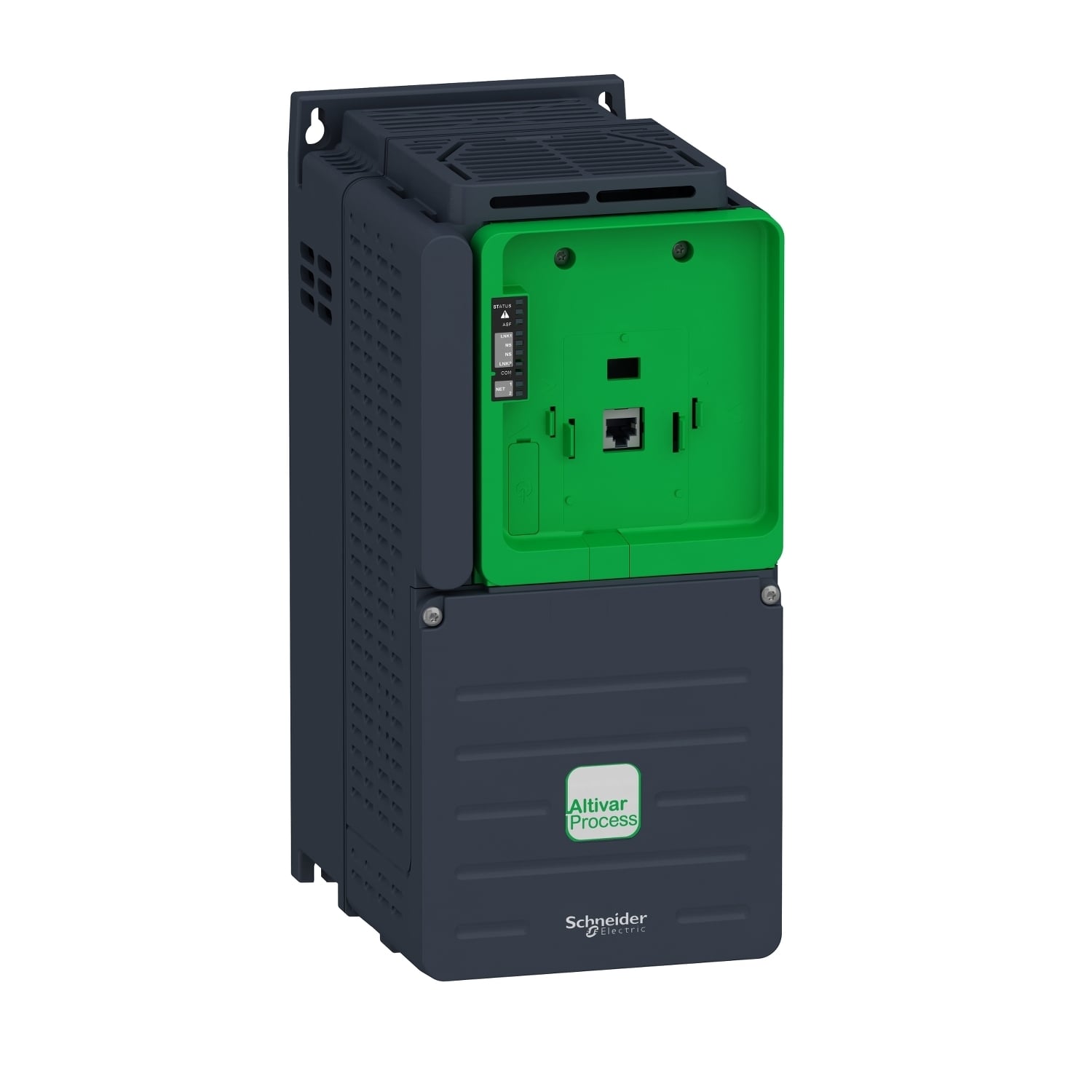 ATV930U75N4ZU ATV900 3-Phase Standard Variable Speed Drive, 380 to 480 V, 13.8, 11.9 A Normal Duty/10.5, 9.2 A Heavy Duty, 10.0 hp Normal Duty/7.5 hp Heavy Duty, 6.10 in W x 8.86 in D