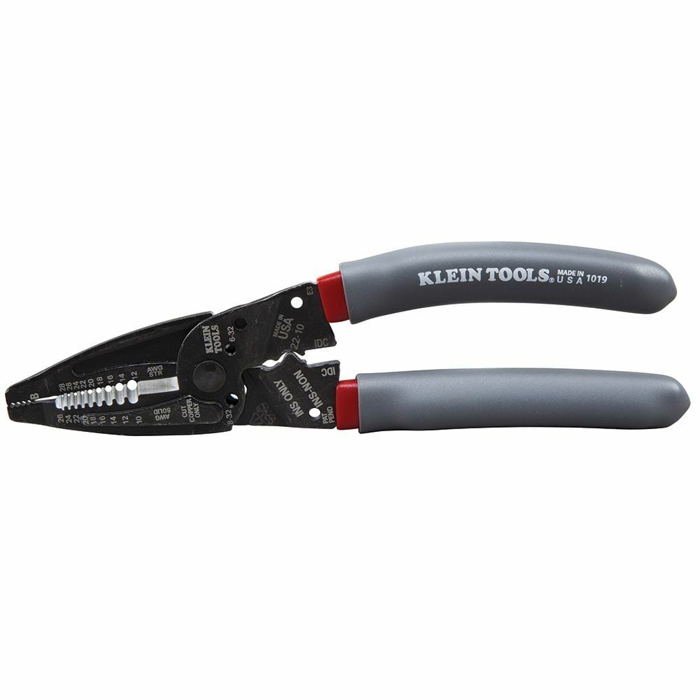 1019 Kurve 4-Function Multi-Tool Wire Stripper/Crimper, 28 to 12 AWG Stranded/26 to 10 AWG Solid Solid/Stranded Cable, 7-3/4 in OAL, Steel Body