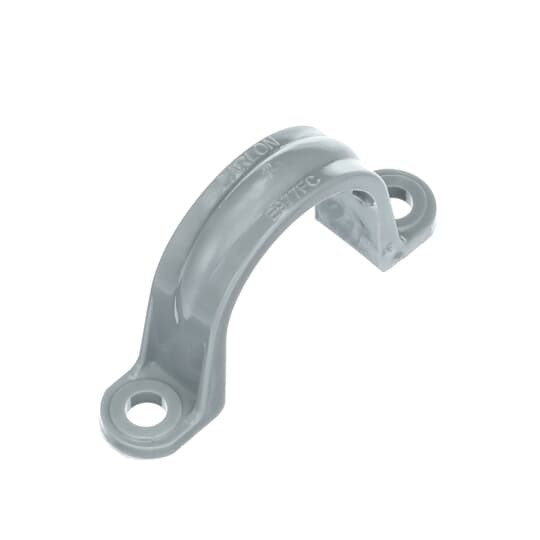 E977FC Carlon 2-Hole Conduit Clamp, 1 in Conduit, PVC