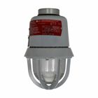 Eaton Crouse-Hinds series EV LED light fixture, 0.25A, Cool white, AC drive, 70-100W HID equiv lumin, 50/60 Hz, Heat and impact resistant glass globe, With guard, Copper-free alum, No mounting module, 0.87 power factor, 100-277 Vac, 30W