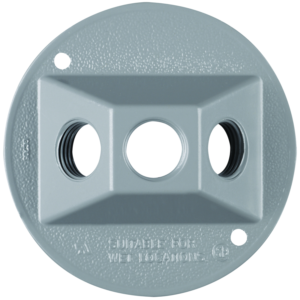 WPRB12 4-in Round Outdoor Cluster Cover, Gray