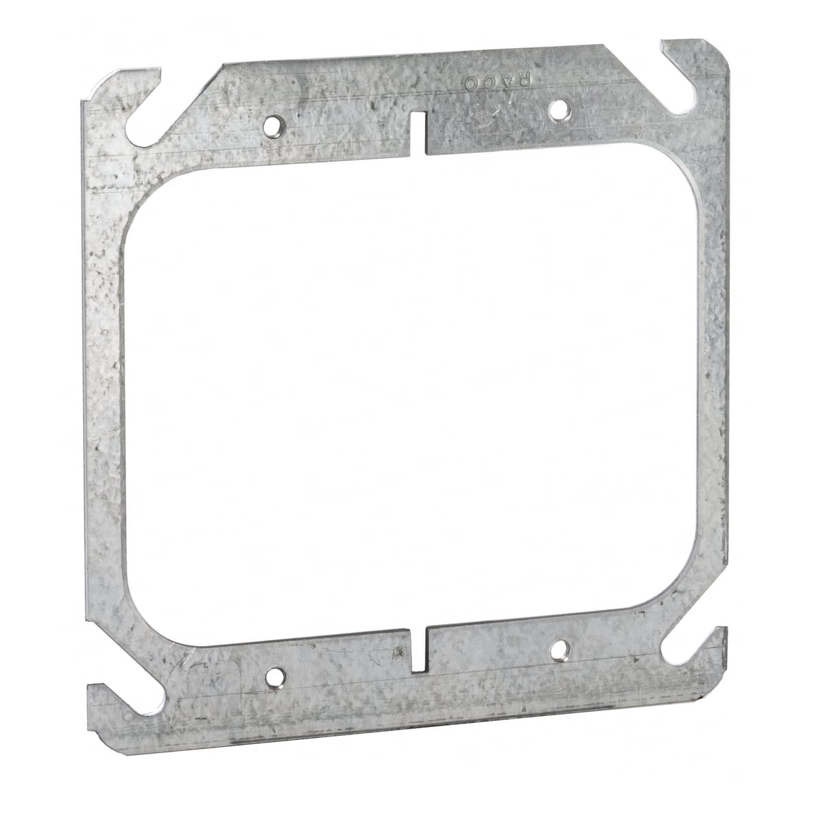 791 2-Device Flat Box Cover, 4 in L x 4 in W x 1-1/2 in D, Receptacle/Switch Cover, Stamped Steel