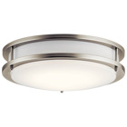 This beautiful LED flush mount features clean lines and a white acrylic diffuser. To complete the look, this light offers a Brushed Nickel finish.