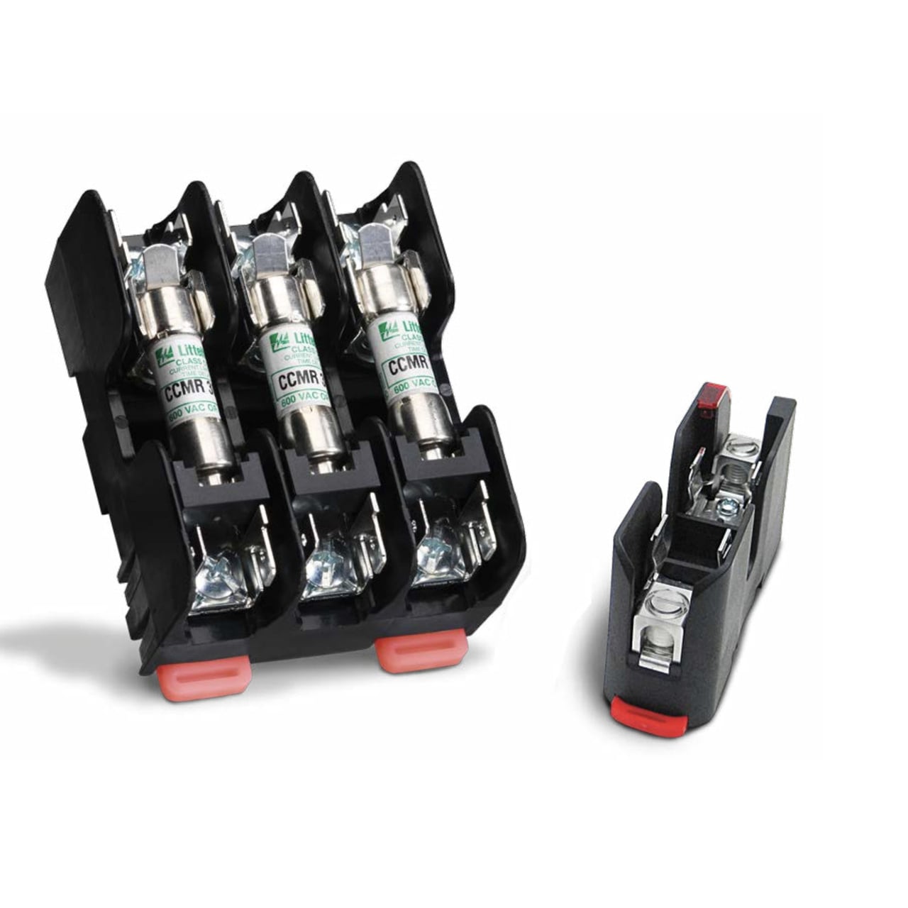 LFC60060-3CID Powr-Gard LF Series Fuse Block, 600 V AC/DC, 60 A, Class: CC/CD, 14 to 6 AWG Wire, 3 Poles
