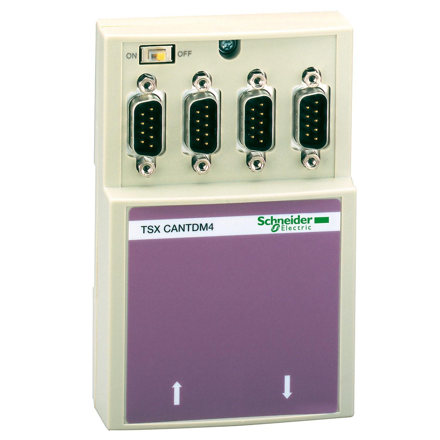 TSXCANTDM4 Male Line Terminator, For Use With CANopen Bus
