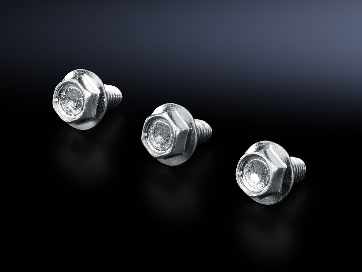 9962544 Hex Bolt, For Use With Slide Nuts, Cage Nuts and Self retaining Cage Nuts, M6x12 Hex Head Screw, Silver