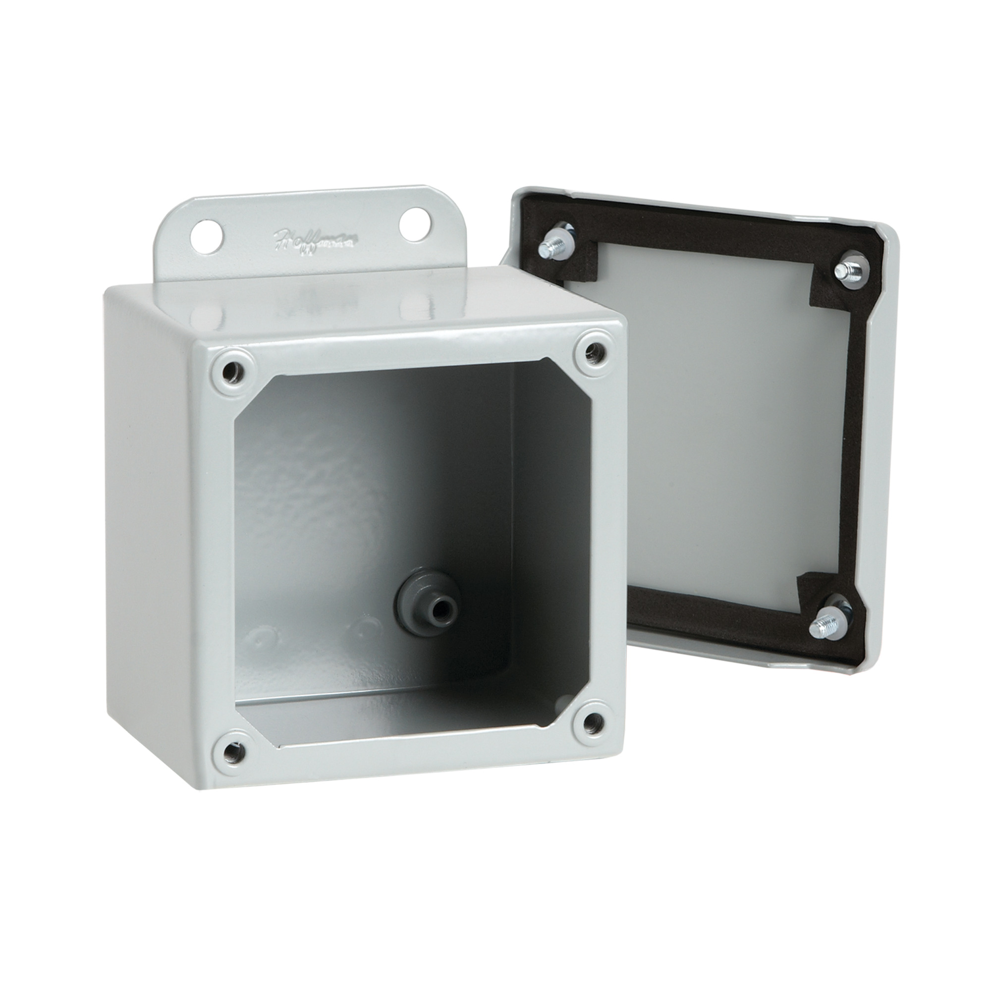 A161410SC Junction Box, 16 in H x 14 in W x 10 in D, Screw Cover, NEMA 12/13/IP65 NEMA Rating, Mild Steel