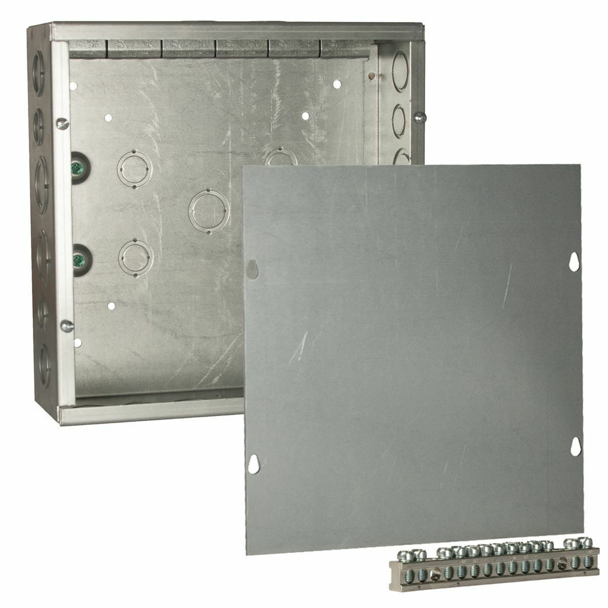 SC121204STRC Grand Slam Junction Box With Built in Clamps, Knockouts, 12 in H x 12 in W x 4.063 in D