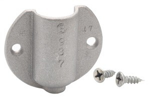 938-C Bridgeport Sill Plate With (2) Screws and Sealing Compound, 3 to 2 AWG Conductor, Threaded Mount, Aluminum, Plain