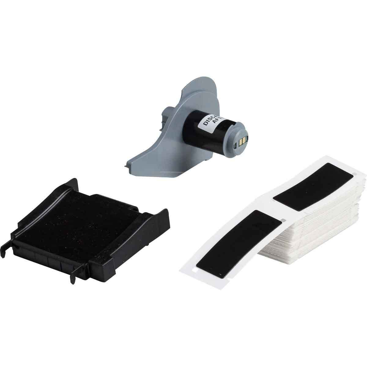 M7-176-593-BK Raised Panel Label, 1 in L x 3 in W, Black, Polyester