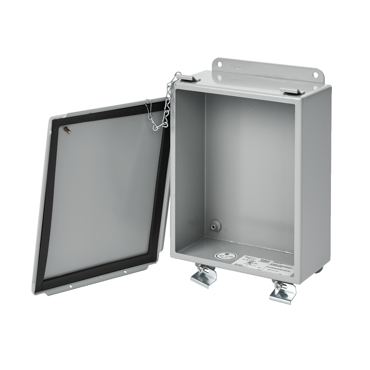 A1008LP Junction Box, 10 in H x 8 in W x 4 in D, Lift-Off/Screw Clamp Cover, NEMA 12/13/IP65 NEMA Rating, Steel