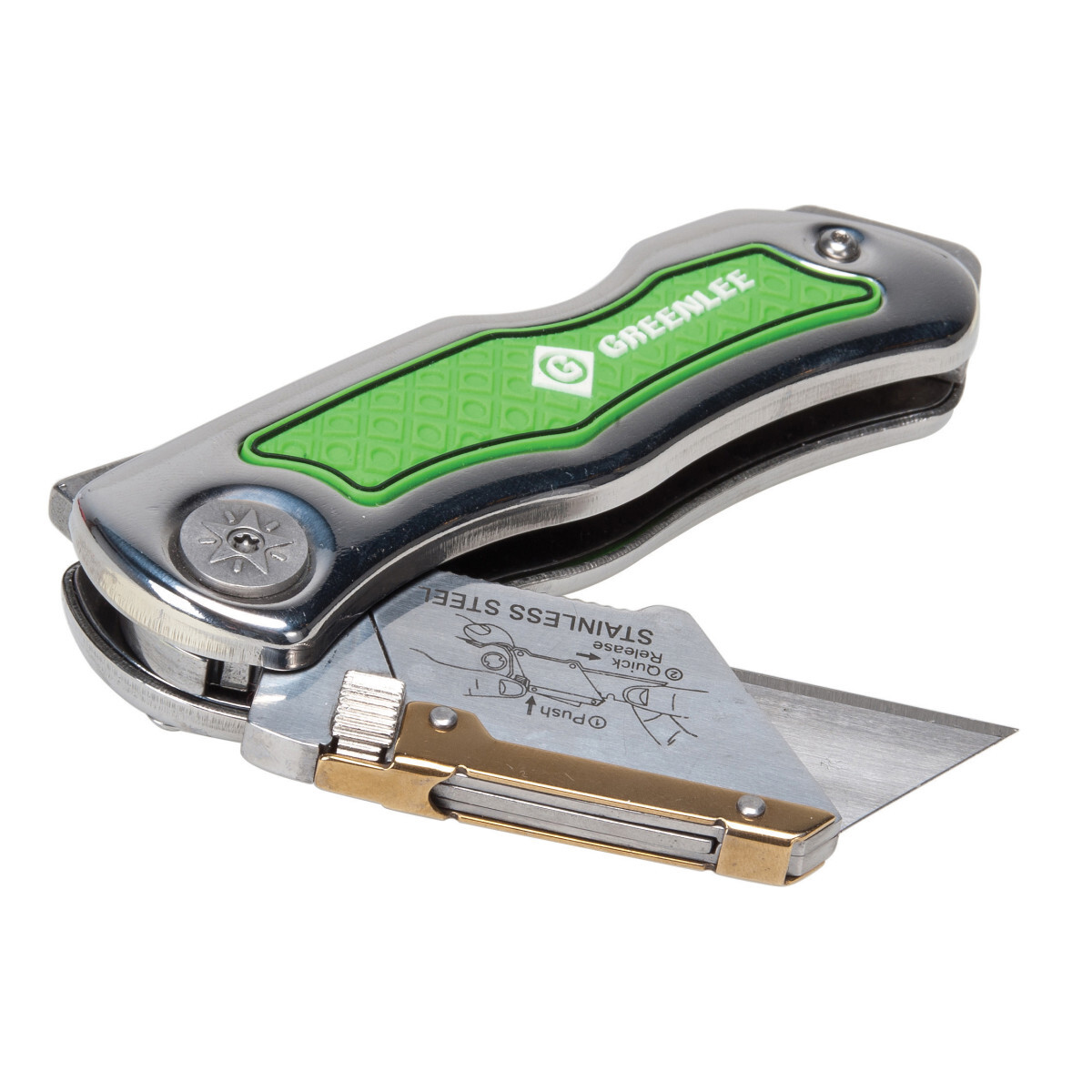 0652-22 Lockback Folding Utility Knife, Standard Utility Stainless Steel Blade