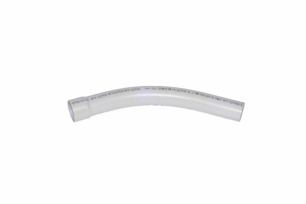 068033 Bell End x Spigot 259 Conduit Sweep, 2 in Dia, 45 deg, 24 in Radius, PVC